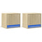 vidaXL Wall-mounted Bedside Cabinets with LED Lights 2 pcs Sonoma Oak