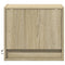 vidaXL Wall-mounted Bedside Cabinets with LED Lights 2 pcs Sonoma Oak