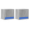 vidaXL Wall-mounted Bedside Cabinets with LED Lights 2 pcs Grey Sonoma