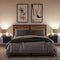 vidaXL Wall-mounted Bedside Cabinets with LED Lights 2 pcs Black