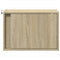 vidaXL Wall-mounted Bedside Cabinet with LED Lights Sonoma Oak