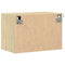 vidaXL Wall-mounted Bedside Cabinet with LED Lights Sonoma Oak