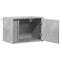 vidaXL Wall-mounted Bedside Cabinet with LED Lights Concrete Oak