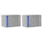 vidaXL Wall-mounted Bedside Cabinets with LED Lights 2 pcs Grey Sonoma