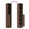 vidaXL Sideboard with LED Brown Oak 36x32.5x200 cm Engineered Wood