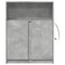 vidaXL Sideboard with LED Concrete Grey 77x34x100 cm Engineered Wood