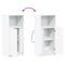 vidaXL Sideboard with LED White 42.5x34x100 cm Engineered Wood