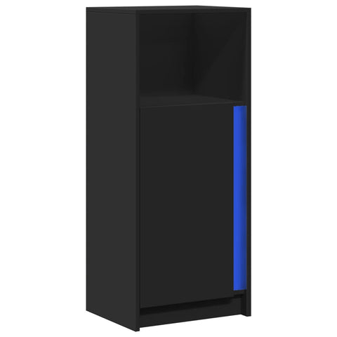 vidaXL Sideboard with LED Black 42.5x34x100 cm Engineered Wood