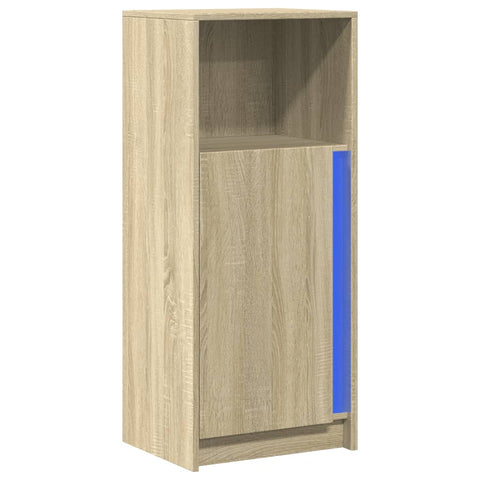 vidaXL Sideboard with LED Sonoma Oak 42.5x34x100 cm Engineered Wood