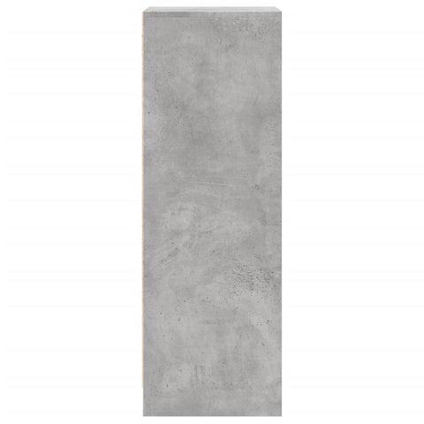 vidaXL Sideboard with LED Concrete Grey 42.5x34x100 cm Engineered Wood