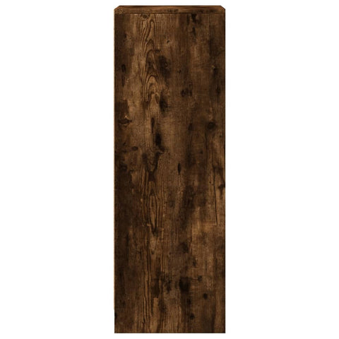 vidaXL Sideboard with LED Smoked Oak 42.5x34x100 cm Engineered Wood