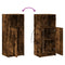 vidaXL Sideboard with LED Smoked Oak 42.5x34x100 cm Engineered Wood