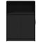 vidaXL Sideboard with LED Black 72x34x100 cm Engineered Wood