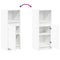 vidaXL Sideboard with LED White 38x34x100 cm Engineered Wood