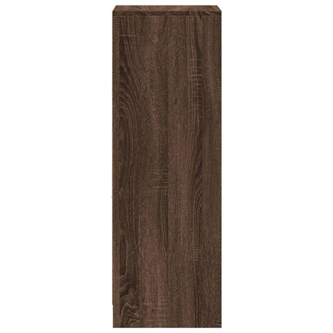 vidaXL Sideboard with LED Brown Oak 38x34x100 cm Engineered Wood