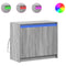 vidaXL Sideboard with LED Grey Sonoma 72x34x61 cm Engineered Wood