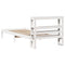vidaXL Bed Frame without Mattress White 90x190 cm Single Solid Wood Pine