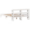 vidaXL Bed Frame without Mattress White 120x190 cm Small Double Solid Wood Pine