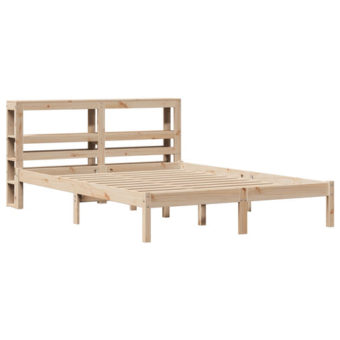 vidaXL Bed Frame without Mattress 140x190 cm Solid Wood Pine