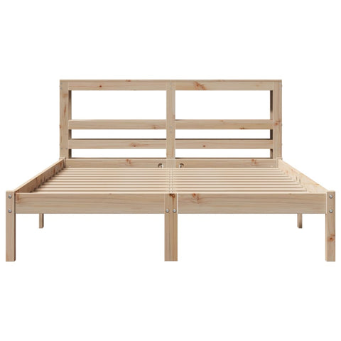 vidaXL Bed Frame without Mattress 140x190 cm Solid Wood Pine