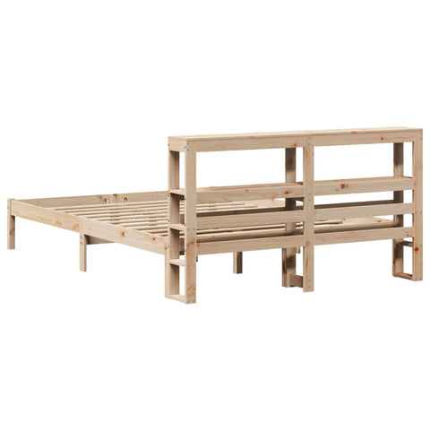 vidaXL Bed Frame without Mattress 140x190 cm Solid Wood Pine