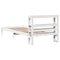 vidaXL Bed Frame without Mattress White 90x200 cm Solid Wood Pine