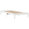 vidaXL Bed Frame without Mattress White 90x200 cm Solid Wood Pine