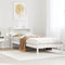 vidaXL Bed Frame without Mattress White 90x200 cm Solid Wood Pine