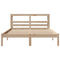 vidaXL Bed Frame without Mattress 150x200 cm King Size Solid Wood Pine