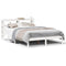 vidaXL Bed Frame without Mattress White 150x200 cm King Size Solid Wood Pine