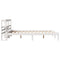 vidaXL Bed Frame without Mattress White 150x200 cm King Size Solid Wood Pine