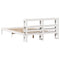 vidaXL Bed Frame without Mattress White 150x200 cm King Size Solid Wood Pine