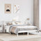 vidaXL Bed Frame without Mattress White 150x200 cm King Size Solid Wood Pine