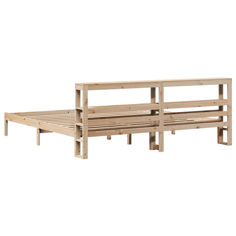 vidaXL Bed Frame without Mattress 180x200 cm Super King Solid Wood Pine