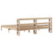 vidaXL Bed Frame without Mattress 180x200 cm Super King Solid Wood Pine