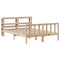 vidaXL Bed Frame without Mattress 140x190 cm Solid Wood Pine