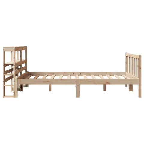 vidaXL Bed Frame without Mattress 140x190 cm Solid Wood Pine