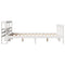 vidaXL Bed Frame without Mattress White 140x190 cm Solid Wood Pine
