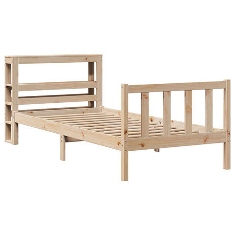 vidaXL Bed Frame without Mattress 90x200 cm Solid Wood Pine