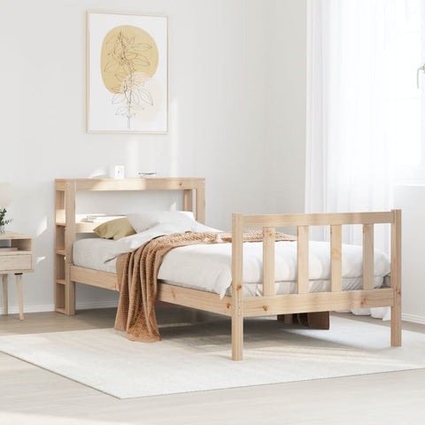vidaXL Bed Frame without Mattress 90x200 cm Solid Wood Pine