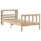 vidaXL Bed Frame without Mattress 100x200 cm Solid Wood Pine