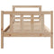 vidaXL Bed Frame without Mattress 100x200 cm Solid Wood Pine