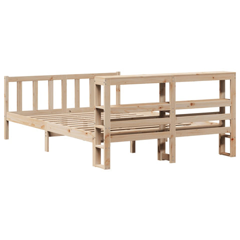 vidaXL Bed Frame without Mattress 140x200 cm Solid Wood Pine