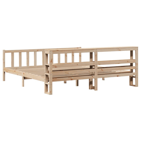 vidaXL Bed Frame without Mattress 180x200 cm Super King Solid Wood Pine