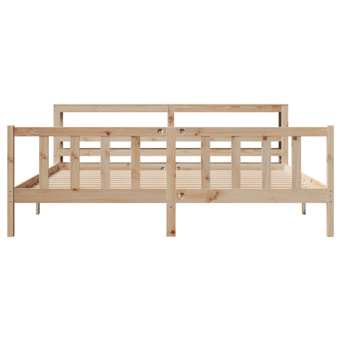 vidaXL Bed Frame without Mattress 200x200 cm Solid Wood Pine