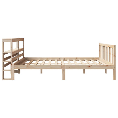 vidaXL Bed Frame without Mattress 200x200 cm Solid Wood Pine