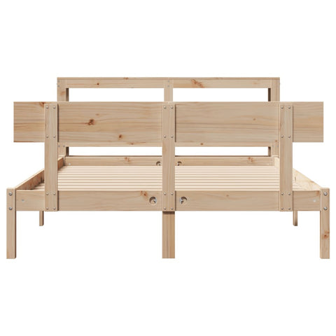 vidaXL Bed Frame without Mattress 140x190 cm Solid Wood Pine