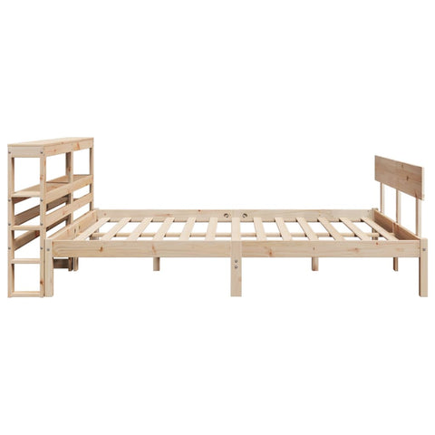 vidaXL Bed Frame without Mattress 140x190 cm Solid Wood Pine