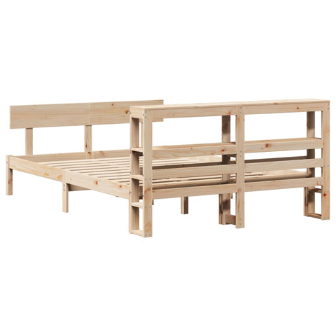 vidaXL Bed Frame without Mattress 140x190 cm Solid Wood Pine