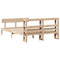 vidaXL Bed Frame without Mattress 140x190 cm Solid Wood Pine